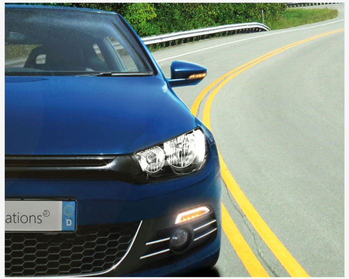 Συνδυασμός μπροστινών δεικτών LED VW Scirocco 3 III 08-14 με καπνό ενδεικτικών LED - Εικόνα 4