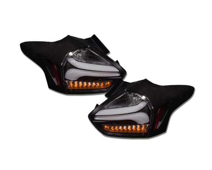 LED Rückleuchten Ford Focus 3 Facelift 15-18 mit dynamischem Blinker schwarz / rauch – Bild 5