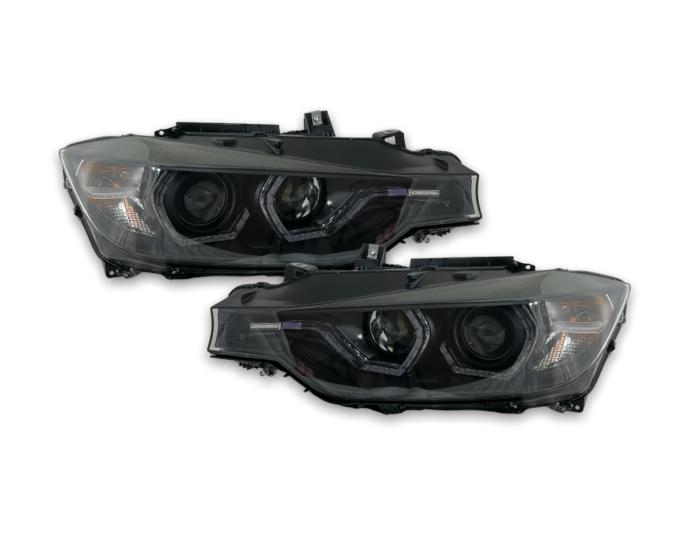 Lumini de zi cu LED faruri BMW Seria 3 F30/F31 11-15 negru - imagine 8