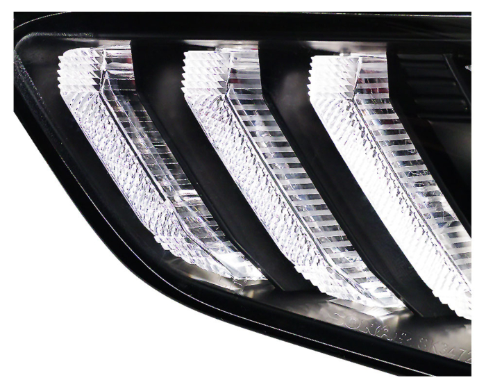 Faros de luz diurna LED Ford Focus MK3 Facelift 15-18 con indicador dinámico negro - Imagen 3