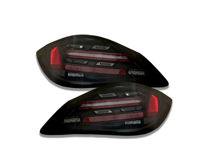 LED Rückleuchten Porsche Boxster 987.2 09-14 / Cayman 987 09-14 schwarz/rauch  mit dynamischem Blinker im 982 Look – Bild 2