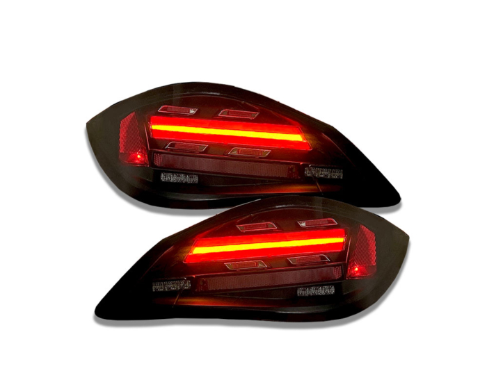 LED Rückleuchten Porsche Boxster 987.2 09-14 / Cayman 987 09-14 schwarz/rauch  mit dynamischem Blinker im 982 Look – Bild 3