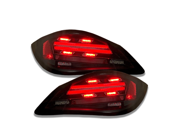 LED Rückleuchten Porsche Boxster 987.2 09-14 / Cayman 987 09-14 schwarz/rauch  mit dynamischem Blinker im 982 Look – Bild 4
