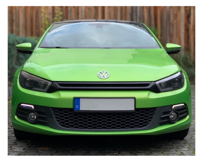 VW Scirocco 3 III 15-18 LED luz diurna faros indicador dinámico negro para versiones halógenas - Imagen 9