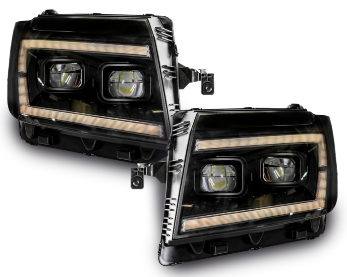 FULL LED faros de luz diurna VW Crafter SY, SX MAN TGE a partir de 2016 negro con indicador dinámico - Imagen 4