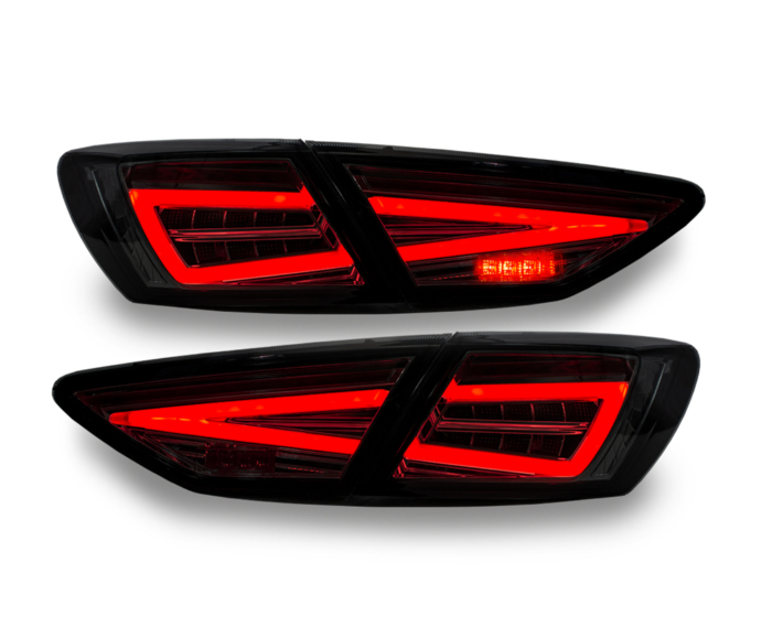 LED Rückleuchten Seat Leon III 3 5F 12-20 schwarz/rauch mit dynamischem Blinker für Original-Halogen – Bild 5