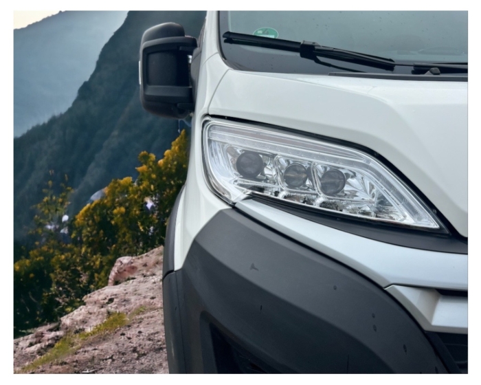FULL LED дневни светлини Fiat Ducato, Jumper, Boxer, кемпер от 2014 г., хром с динамичен индикатор - Изображение 3