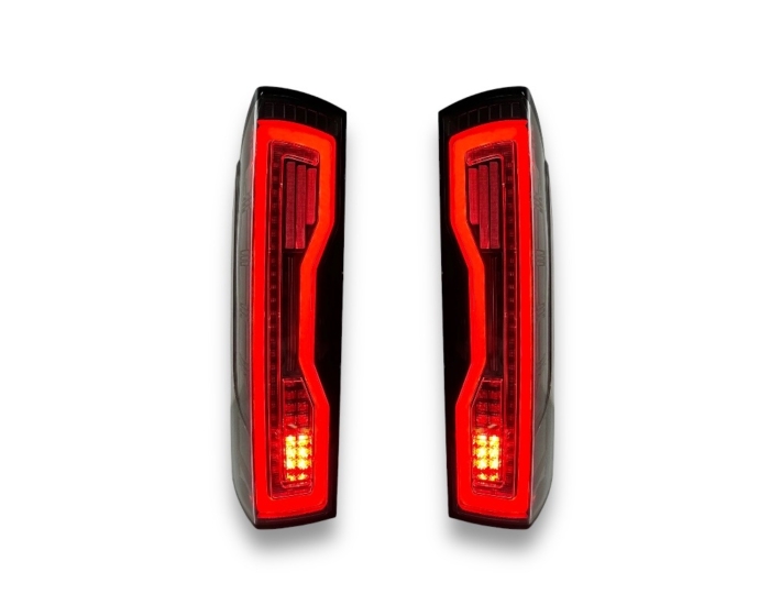 VOLL LED Rückleuchten mit Lightbar Fiat Ducato, Jumper, Boxer, Movano Wohnmobil ab 2006 schwarz mit LED Blinker + LED Bremsleuchte – Bild 5