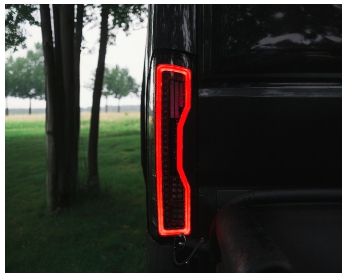 VOLL LED Rückleuchten mit Lightbar Fiat Ducato, Jumper, Boxer, Movano Wohnmobil ab 2006 schwarz mit LED Blinker + LED Bremsleuchte – Bild 15