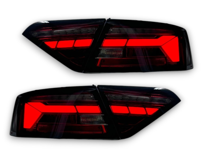 LED tagatuled Audi A5 8T+8F Coupe+Sportback+Cabrio 11-17 koos dünaamilise indikaatoriga punane/suitsu originaal halogeeni jaoks - pilt 2