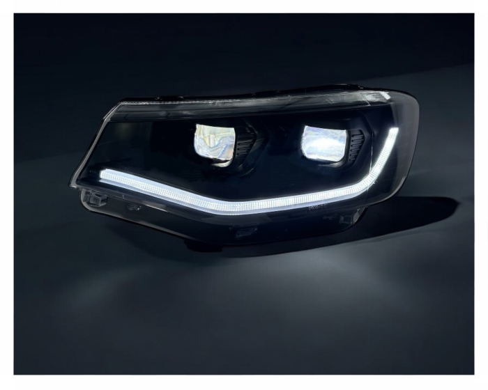 Feux diurnes VW Caddy V 5 (SB) 2020+ noirs avec clignotants dynamiques - Image 5