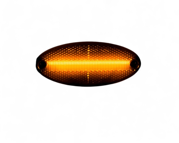 LED Seitenmarkierungsleuchten Ducato, Boxer, Jumper, Movano oval mit Reflektor und Lightbar für teilintegrierte Wohnmobile schwarz/rauch 6 Stk. – Bild 2