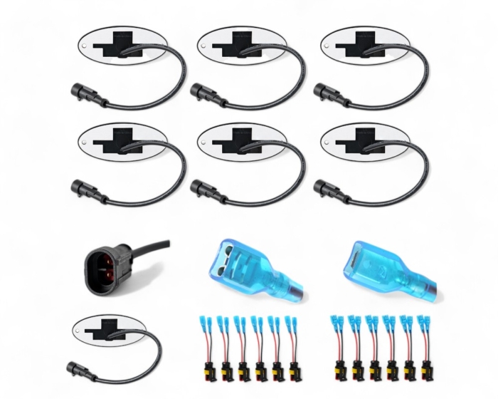 LED Seitenmarkierungsleuchten Ducato, Boxer, Jumper, Movano oval mit Reflektor und Lightbar für teilintegrierte Wohnmobile schwarz/rauch 6 Stk. – Bild 8