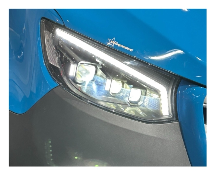 VOLL LED Tagfahrlicht Scheinwerfer Mercedes Benz Sprinter W907/910/Wohnmobile 2018+ schwarz mit dynamischem Blinker