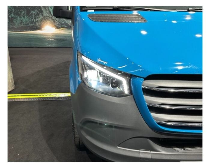 VOLL LED Tagfahrlicht Scheinwerfer Mercedes Benz Sprinter W907/910/Wohnmobile 2018+ schwarz mit dynamischem Blinker – Bild 11