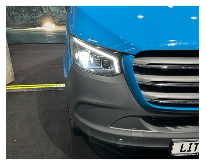 VOLL LED Tagfahrlicht Scheinwerfer Mercedes Benz Sprinter W907/910/Wohnmobile 2018+ schwarz mit dynamischem Blinker – Bild 13