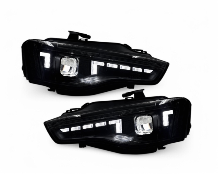 VOLL LED Scheinwerfer Audi A5 B8 8T Coupé+Cabrio+Sportback 12-17 schwarz für orig. Xenon – Bild 3