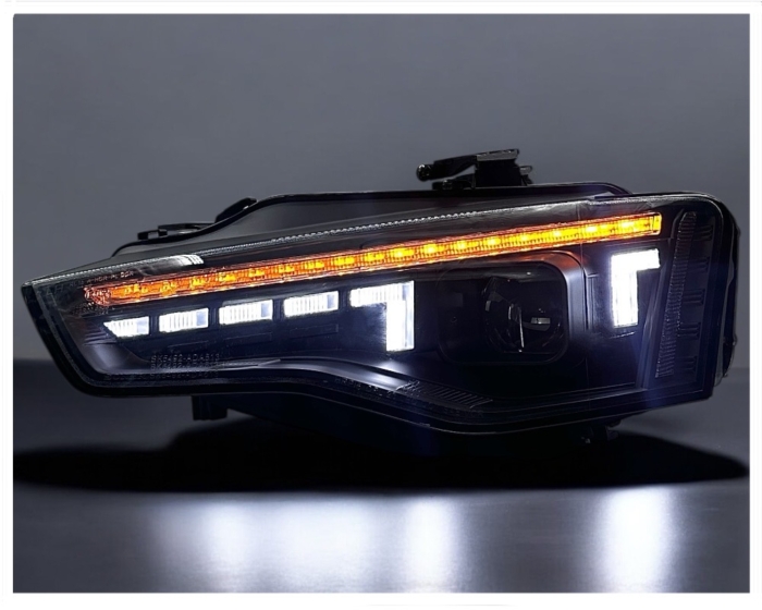 VOLL LED Scheinwerfer Audi A5 B8 8T Coupé+Cabrio+Sportback 12-17 schwarz für orig. Xenon – Bild 4
